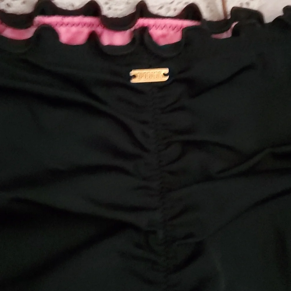 PINK VICTORIA'S SECRET Swimwear Bikini Top Ruffle Hem Bottom Swimsuit Set - Picture 9 of 12